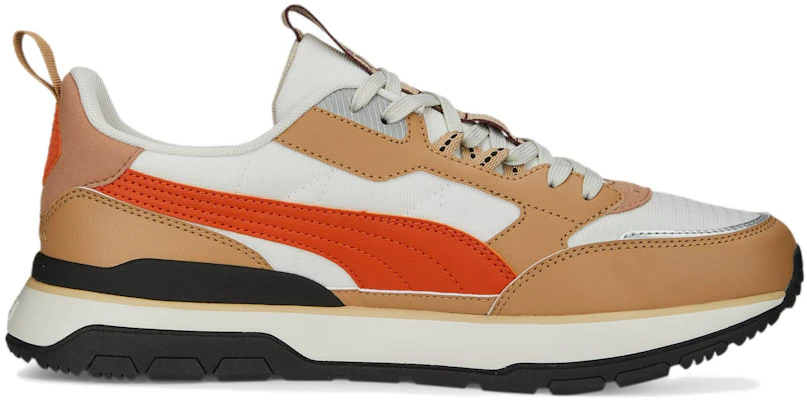 PUMA R78系列 Trek 防滑耐磨 低筒 跑步鞋 男女款 白橙 Order PUMA R78系列 Trek 防滑耐磨 低筒 跑步鞋 男女款 白橙