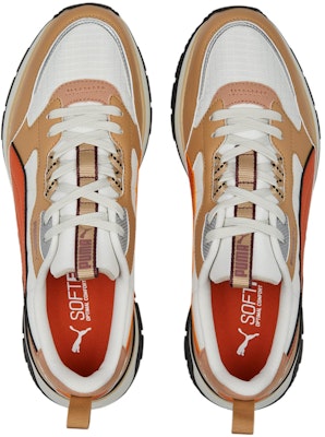 PUMA R78系列 Trek 防滑耐磨 低筒 跑步鞋 男女款 白橙 Shop PUMA R78系列 Trek 防滑耐磨 低筒 跑步鞋 男女款 白橙