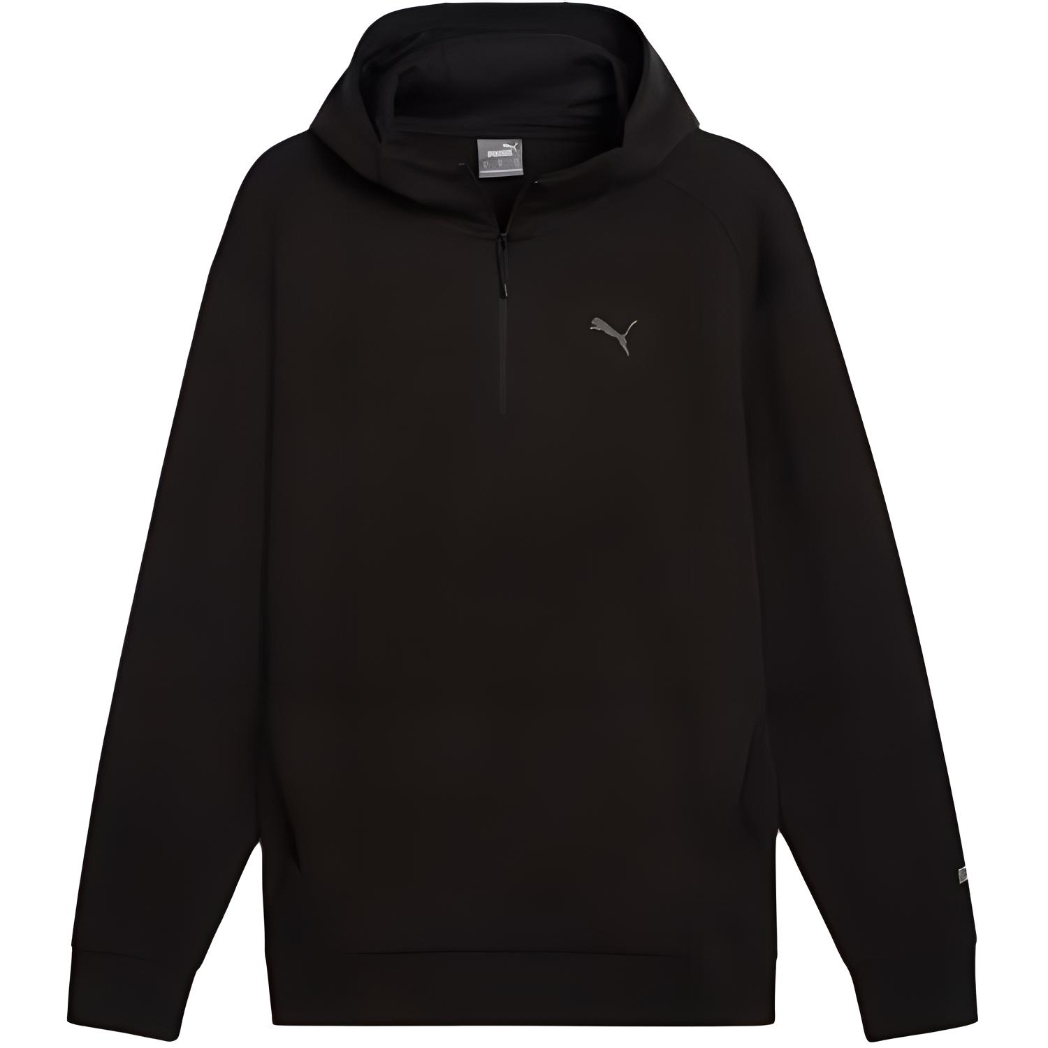 Puma RAD/CAL Black Pullover Hoodie with Small Logo - Soft Solid Color 681620-01