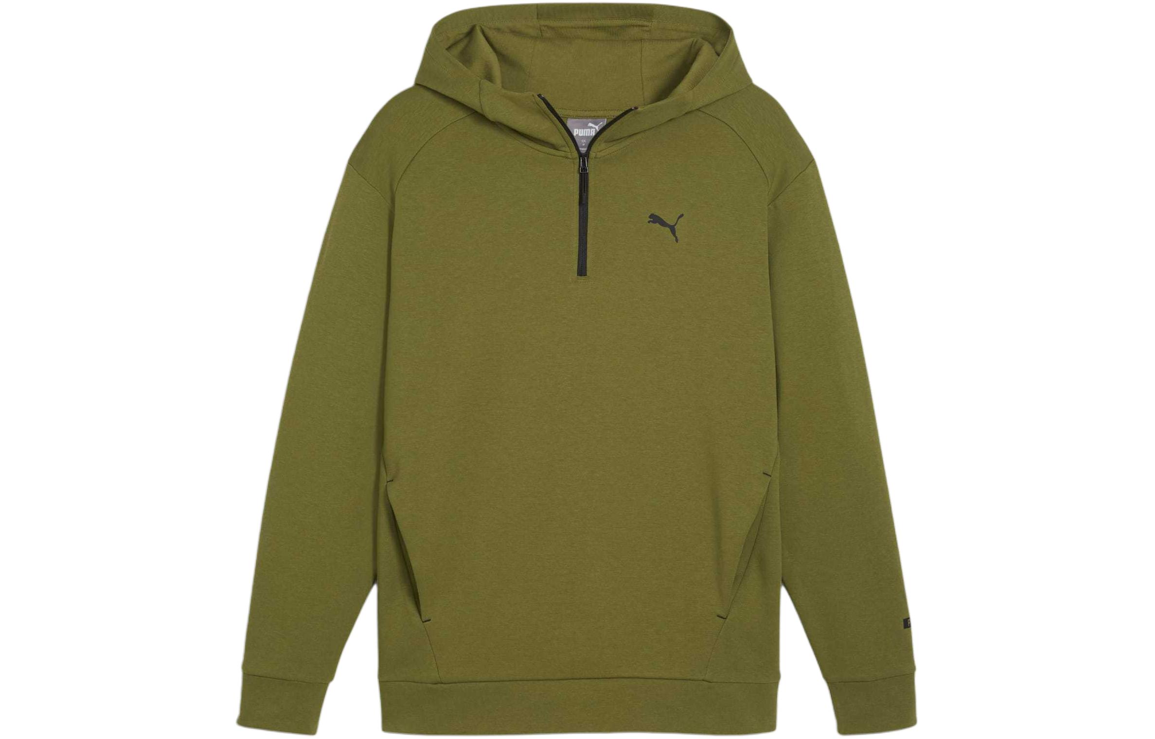 Puma RAD/CAL Green Half-Zip Hoodie - Casual Oversized Style 678914-33