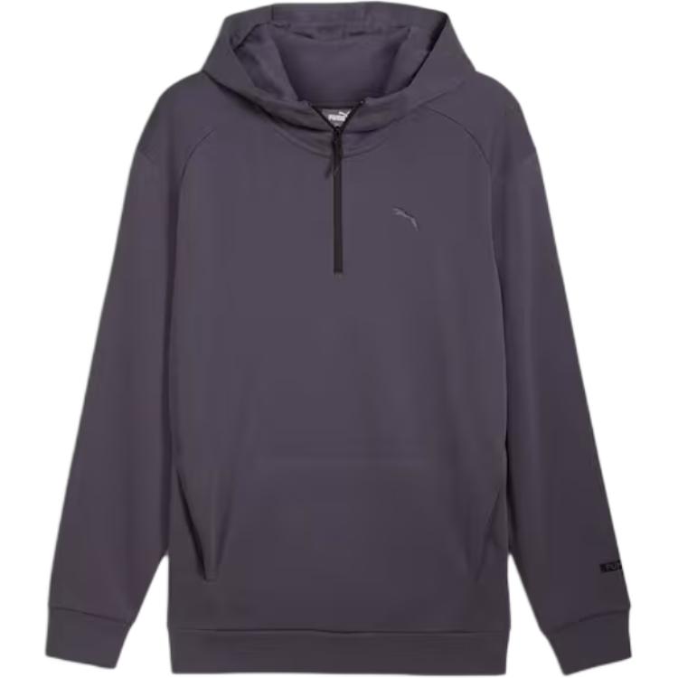 Puma RAD/CAL Grey Half-Zip Hooded Long-Sleeve Sweatshirt Casual Wear 681620-69