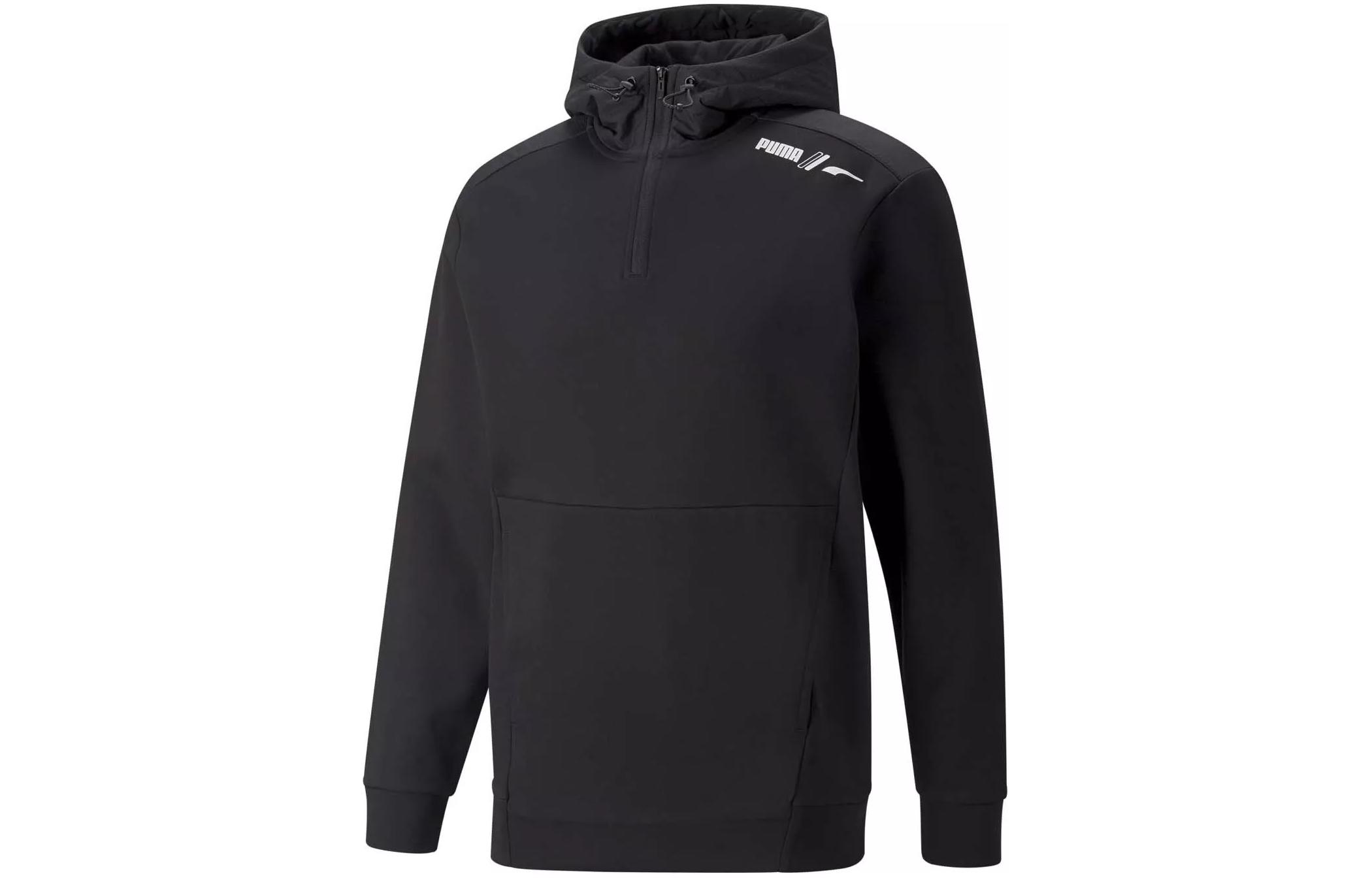 Puma RAD CAL Half-Zip Pullover Hoodie Black Sweatshirt 847436-01
