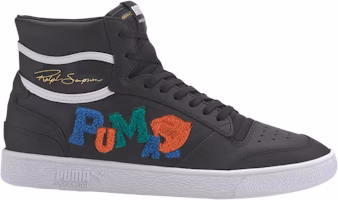 Puma Ralph Sampson Mid 'Badges - Black Grey' 371769-02 Puma Ralph Sampson Mid 'Badges - Black Grey' 371769-02