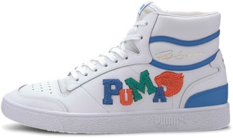 Puma Ralph Sampson Mid 'Badges - White Palace Blue' 371769-01 Puma Ralph Sampson Mid 'Badges - White Palace Blue' 371769-01