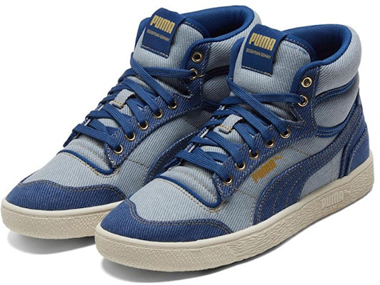 彪马 Ralph Sampson 中帮“深色丹宁”篮球鞋 387588-01 Lookbook 彪马 Ralph Sampson 中帮“深色丹宁”篮球鞋 387588-01