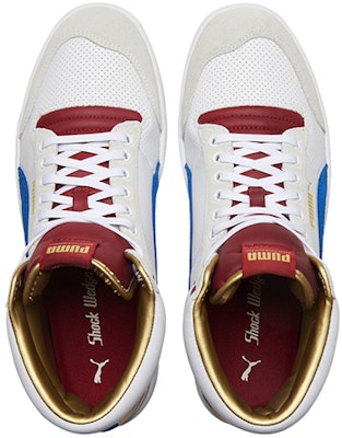 Puma Ralph Sampson Mid 'Royal - White Red Dahlia' 374150-01 Shop Puma Ralph Sampson Mid 'Royal - White Red Dahlia' 374150-01