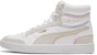 Puma Ralph Sampson Mid Stitch Putih/Kelabu/Kuning Kasut Papan Tinggi 373340-02