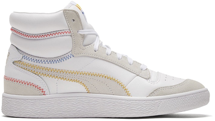 Puma Ralph Sampson Mid Blanca/Gris/Amarilla Zapatillas Altas de Baloncesto 373340-02 Order Puma Ralph Sampson Mid Blanca/Gris/Amarilla Zapatillas Altas de Baloncesto 373340-02