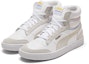 Lookbook Puma Ralph Sampson Mid Stitch Putih/Kelabu/Kuning Kasut Papan Tinggi 373340-02
