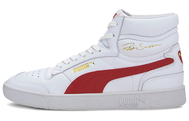 Puma Ralph Sampson Mid 'White High Risk Red' 370847-15