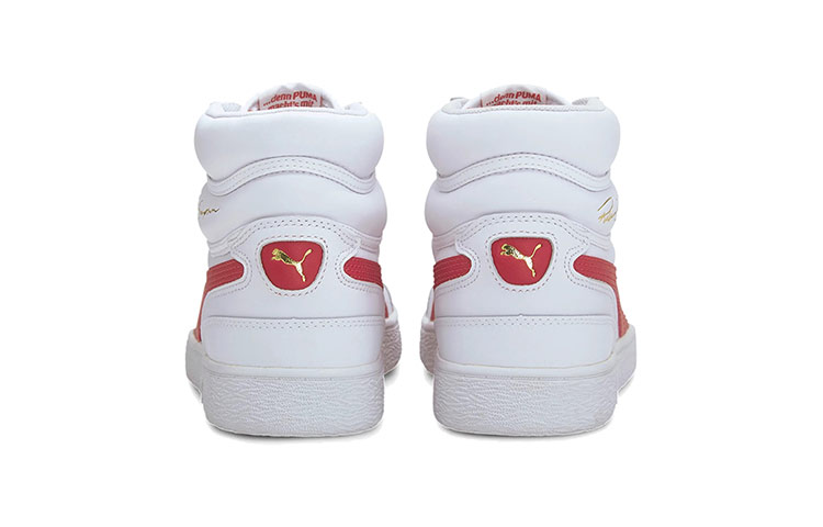Shop 푸마 랄프 삼슨 미드 '화이트 하이 리스크 레드' 370847-15