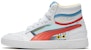 Puma Ralph Sampson Mid Glass 'Putih/Hot Coral/Biru Ethereal' 371582-02