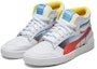 Lookbook Puma Ralph Sampson Mid Glass 'Putih/Hot Coral/Biru Ethereal' 371582-02