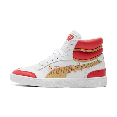 Puma Ralph Sampson Year Of Ox Mid Shoes White/Red/Gold