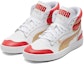 Lookbook Puma Ralph Sampson Tahun Lembu Kasut Mid Putih/Merah/Emas 382290-01