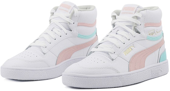 Puma Ralph Sampson Mid K Kasut Pertengahan Putih/Merah Jambu/Biru 373810-03 Lookbook Puma Ralph Sampson Mid K Kasut Pertengahan Putih/Merah Jambu/Biru 373810-03