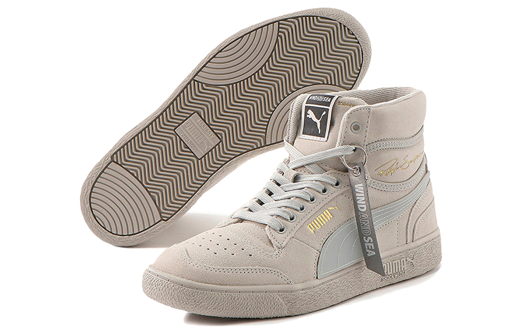 Lookbook PUMA Ralph Sampson 高筒 板鞋 女款 灰卡其