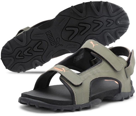 プーマ レンジ IDP サンダル (黒/緑) 372749-03 Lookbook プーマ レンジ IDP サンダル (黒/緑) 372749-03