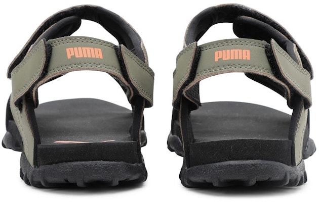 プーマ レンジ IDP サンダル (黒/緑) 372749-03 Shop プーマ レンジ IDP サンダル (黒/緑) 372749-03