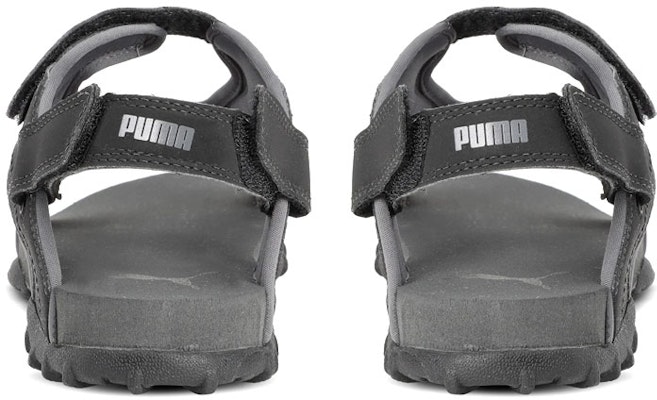 プーマ レンジ IDP サンダル (黒/グレー) 372749-01 Shop プーマ レンジ IDP サンダル (黒/グレー) 372749-01