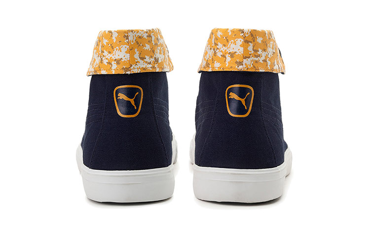Shop Puma Rap Mid Graphic Lace Idp 女款 藍白 中筒板鞋