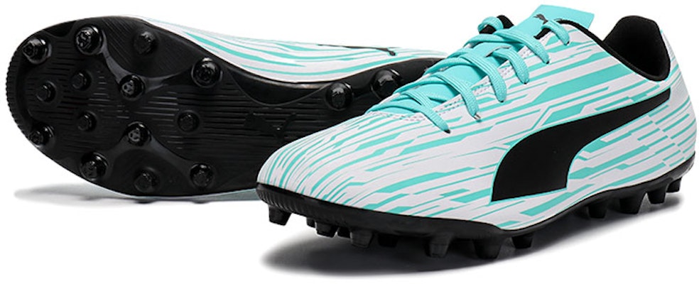 Sepatu Sepak Bola Puma Rapido III MG Putih/Hijau 106573-03 Order Sepatu Sepak Bola Puma Rapido III MG Putih/Hijau 106573-03