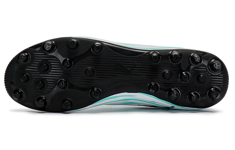 Shop Puma Rapido III MG Botas de Fútbol Blanco/Verde 106573-03