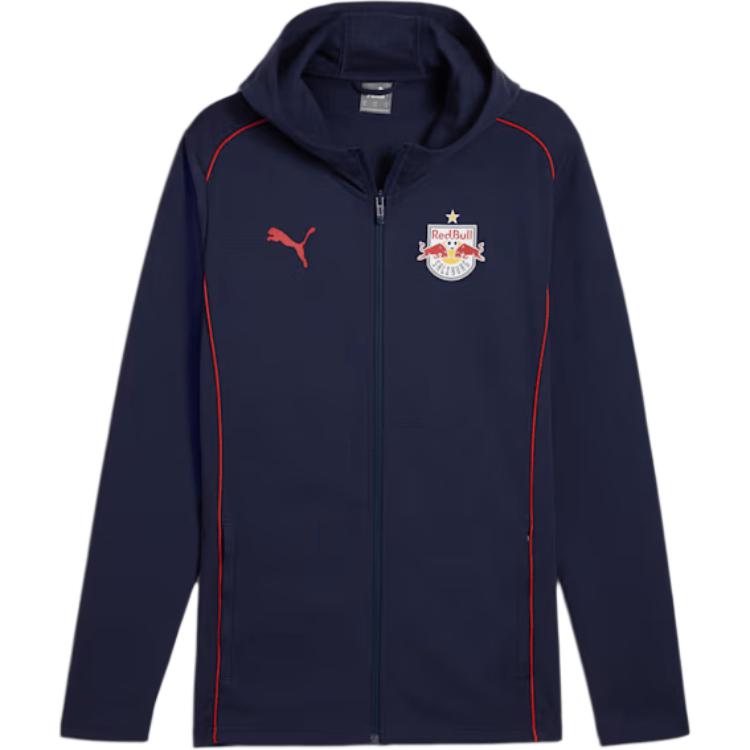 Puma RB Salzburg SS24 Logo Hoodie Jacket Red/Blue Fashion Casual Wear 778395-10