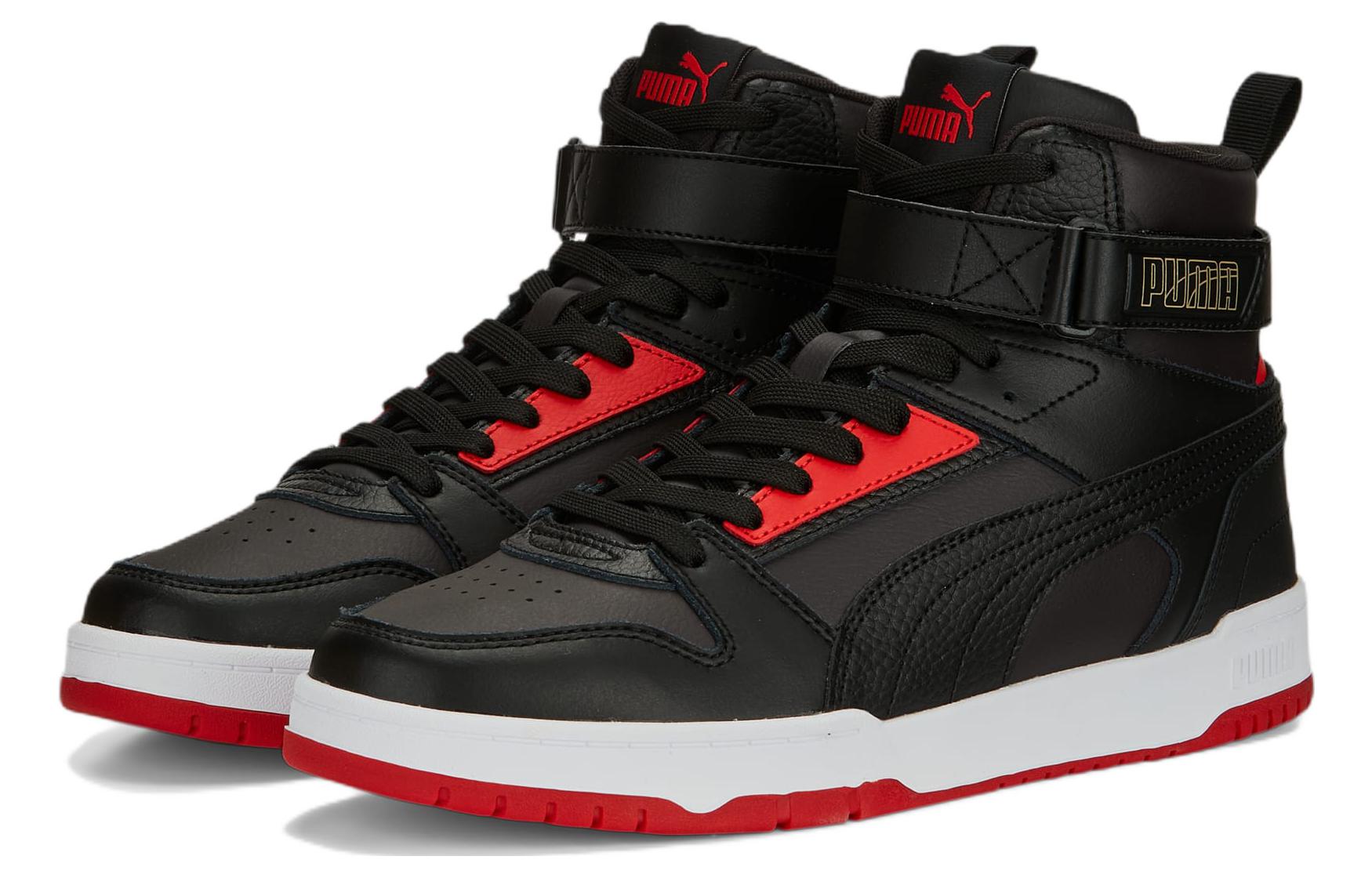 Lookbook 푸마 RBD 게임 하이 '블랙 레드' 385839-11