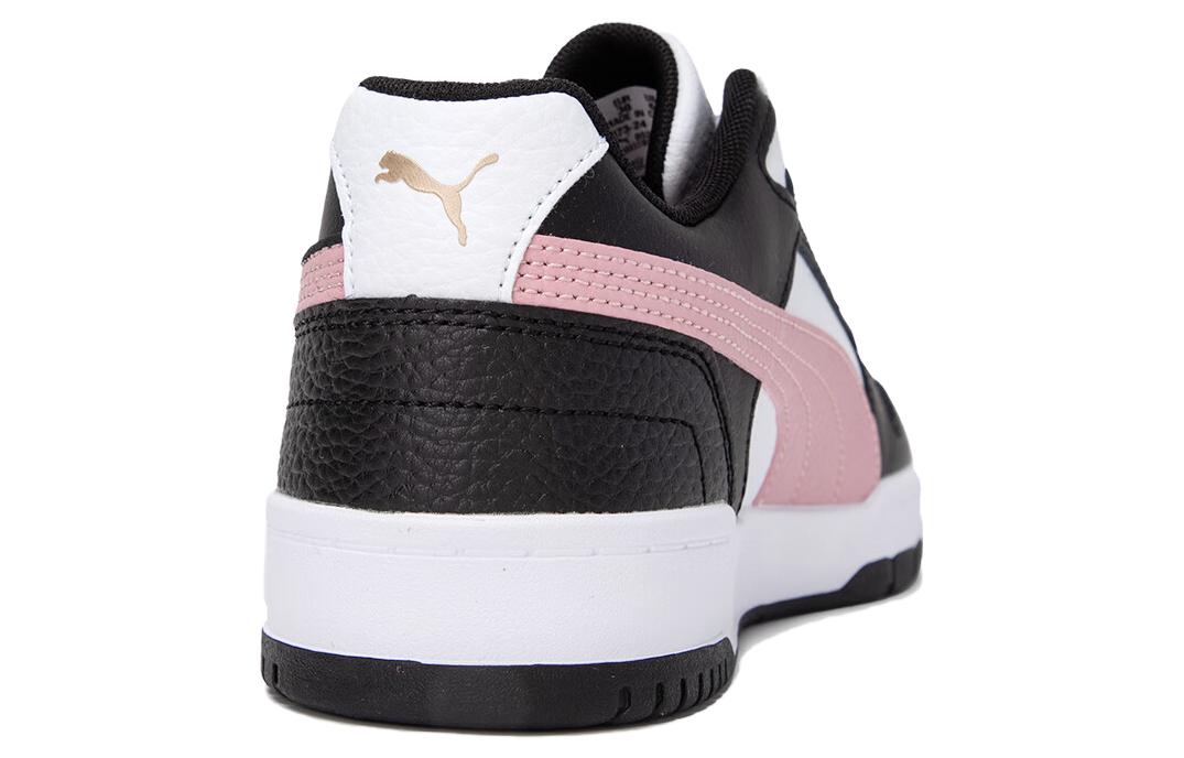 Shop PUMA 防滑耐磨 低幫 板鞋 男女同款 黑白粉