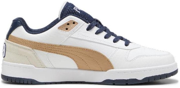 푸마 RBD 게임 로우 레트로 클럽 스니커즈 '화이트 블랙 골드' 395075-01 Order 푸마 RBD 게임 로우 레트로 클럽 스니커즈 '화이트 블랙 골드' 395075-01