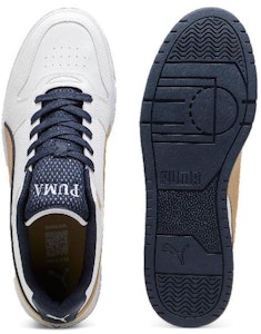 푸마 RBD 게임 로우 레트로 클럽 스니커즈 '화이트 블랙 골드' 395075-01 Shop 푸마 RBD 게임 로우 레트로 클럽 스니커즈 '화이트 블랙 골드' 395075-01