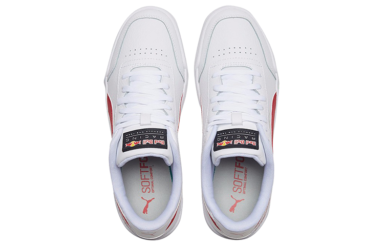 Shop Puma RBR Caracal Bianco/Rosso Scarpe Casual Basse da Skateboard 339854-02