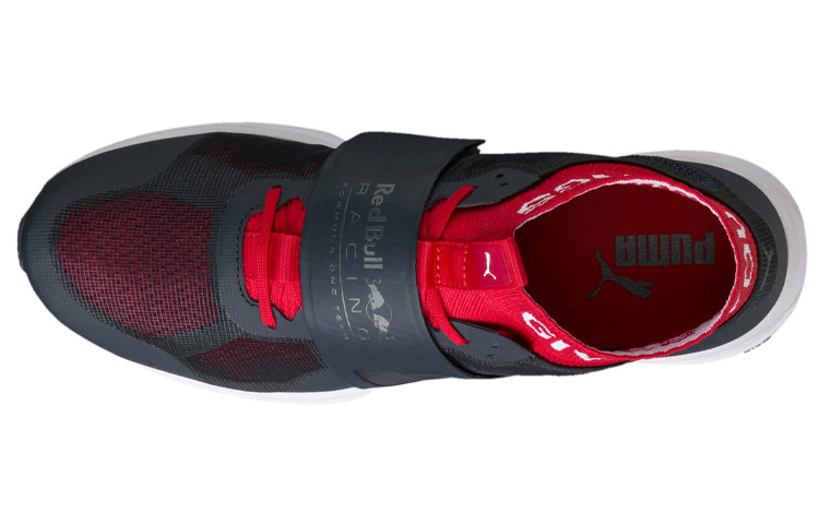 Shop Puma Rbr Mechs Ignite 減震耐磨 低幫跑步鞋 黑紅