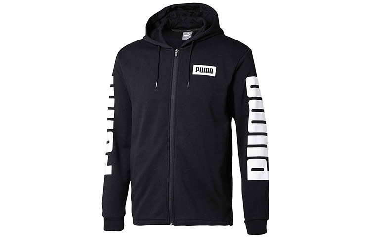 Puma Rebel Black Knit Hoodie Jacket 851976-01