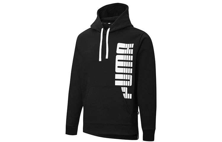 Puma Rebel Bold Logo Black Casual Sports Hoodie 581061-01
