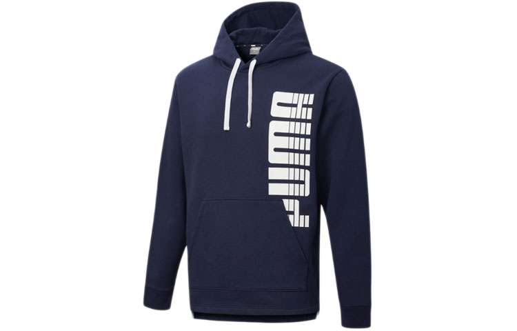 Puma Rebel Bold Logo Hoodie Blue Casual Sportswear 581061-06