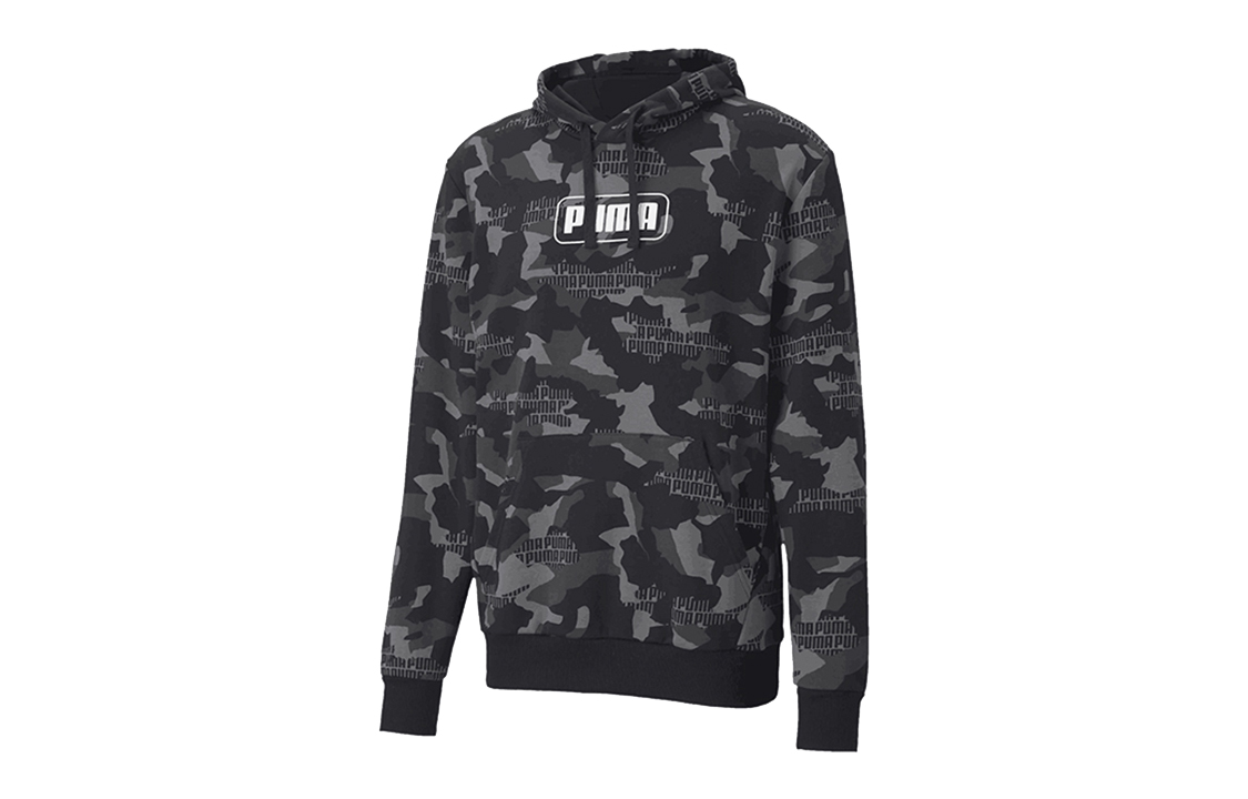 Puma Rebel Camo AOP Black Casual Loose Hoodie 585021-01