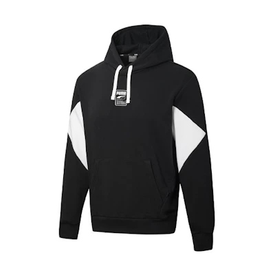 Puma Rebel Color Block Pullover Hoodie Black 586897-01