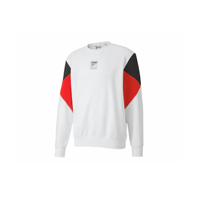 Puma Rebel Crew Logo White Casual Sweatshirt 585271-02