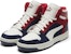 Puma Rebound Sd Biru Gelap/Putih/Merah Kasut Santai Mid Board 370219-04