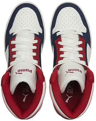 Puma Rebound Sd Dark Blue/White/Red Mid Casual Board Shoes 370219-04 Shop Puma Rebound Sd Dark Blue/White/Red Mid Casual Board Shoes 370219-04