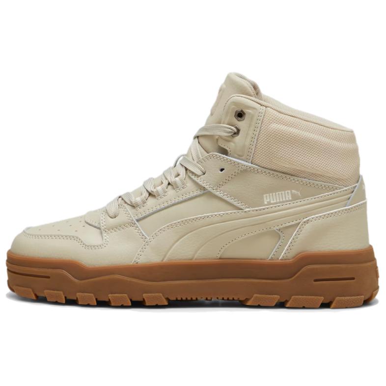 Puma REBOUND Abrupt Retro Casual Khaki Mid-Top Sneakers. 397468-05