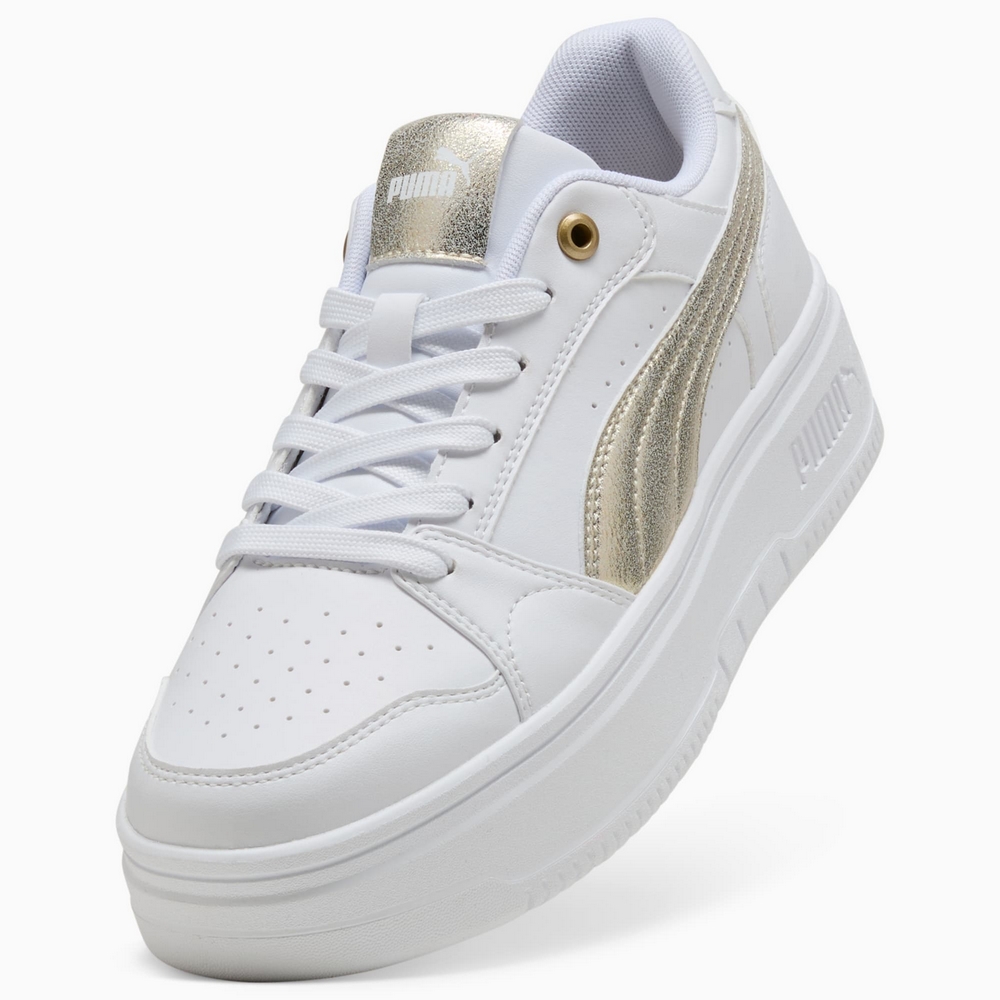 Details for Puma Rebound Femme Low Metallic White Casual Shoes 40606301