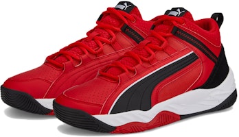 PUMA REBOUND Future Evo Core 中筒 復古籃球鞋 男款 黑白 Lookbook PUMA REBOUND Future Evo Core 中筒 復古籃球鞋 男款 黑白