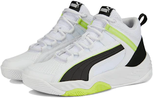 Lookbook PUMA REBOUND Future Evo Core 中筒 復古籃球鞋 男女款 白綠黑
