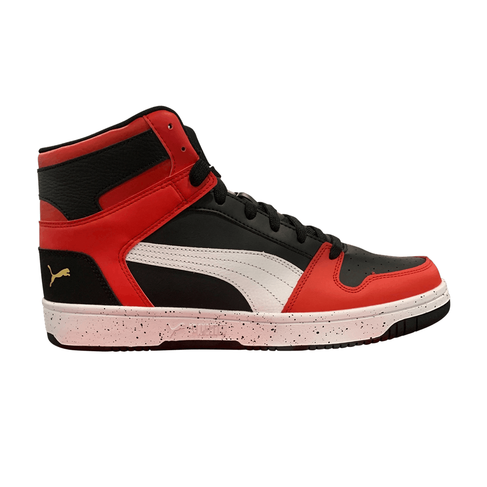 Puma Rebound LayUp 'Speckle - Black High Risk Red' 383222-01