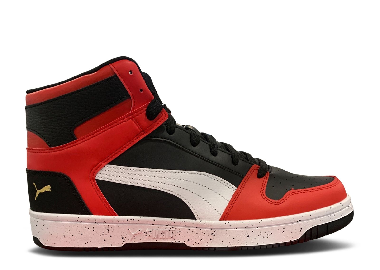 Puma Rebound LayUp 'Speckle - Black High Risk Red' 383222-01