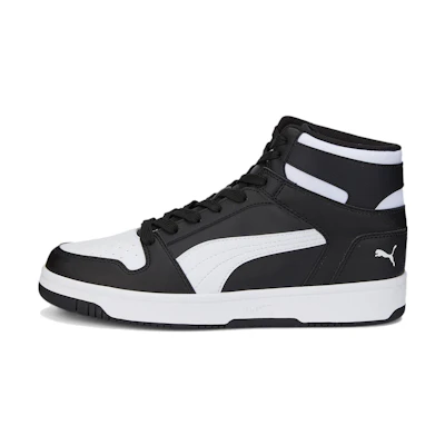 Puma Rebound Layup High Top Sneakers 'Black White'