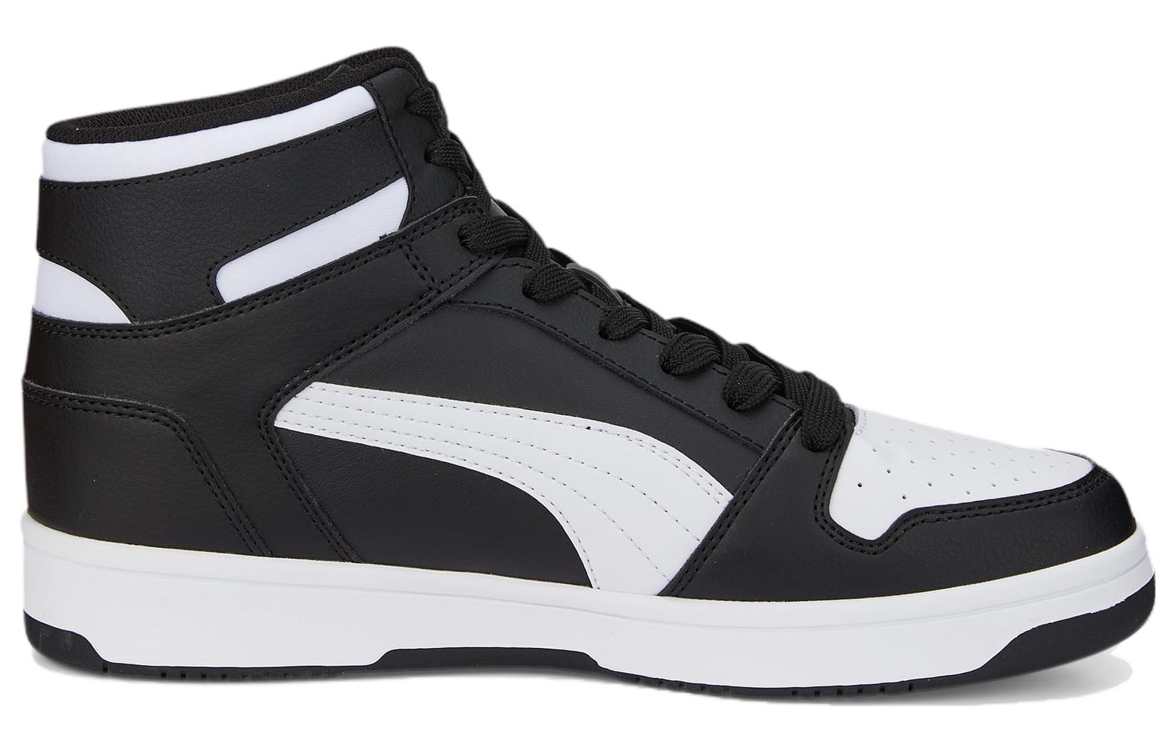 Puma Rebound Layup High Top Sneakers 'Black White' 圖 2